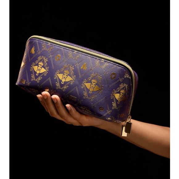 Bath & Body Works Disney Villains Evil Queen Cosmetic Bag Makeup Toiletry Travel - Picture 2 of 7